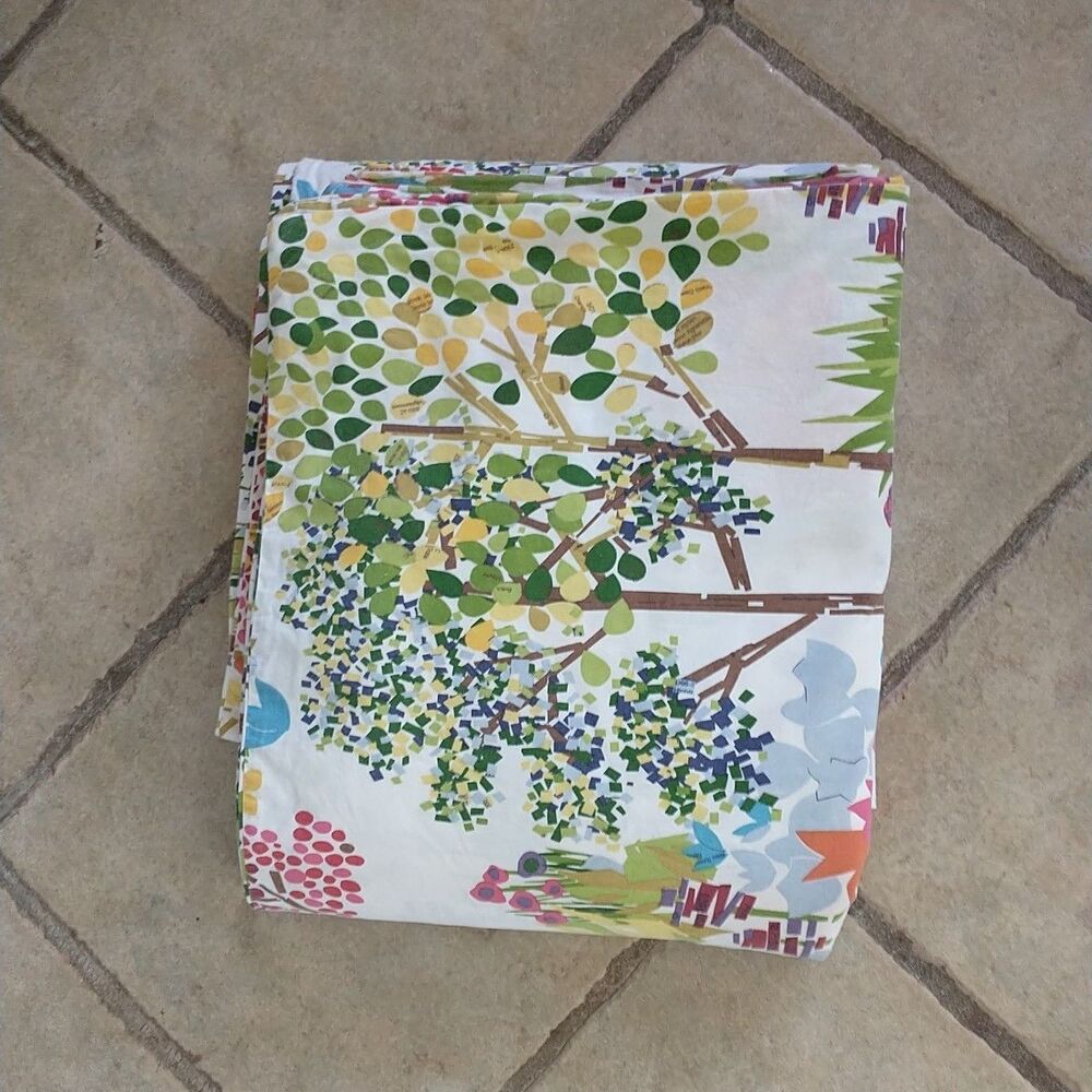 Pottery Barn Woodland Duvet Cover Full Queen Paint By Numbers Organic CottonBoho